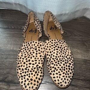 DV by Dolce Vita Brown and Black Animal Print Flats